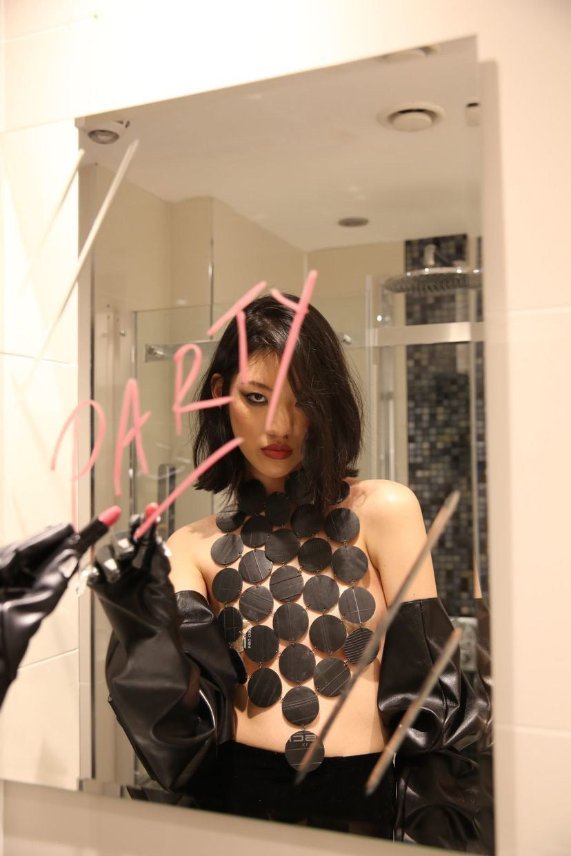 Zabo recycled tyre rubber accessories in sustainable fashion magazines