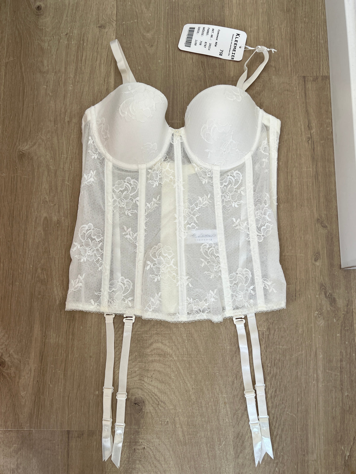 Di Lorenzo Corset Top - white - RRP €155 - 75B