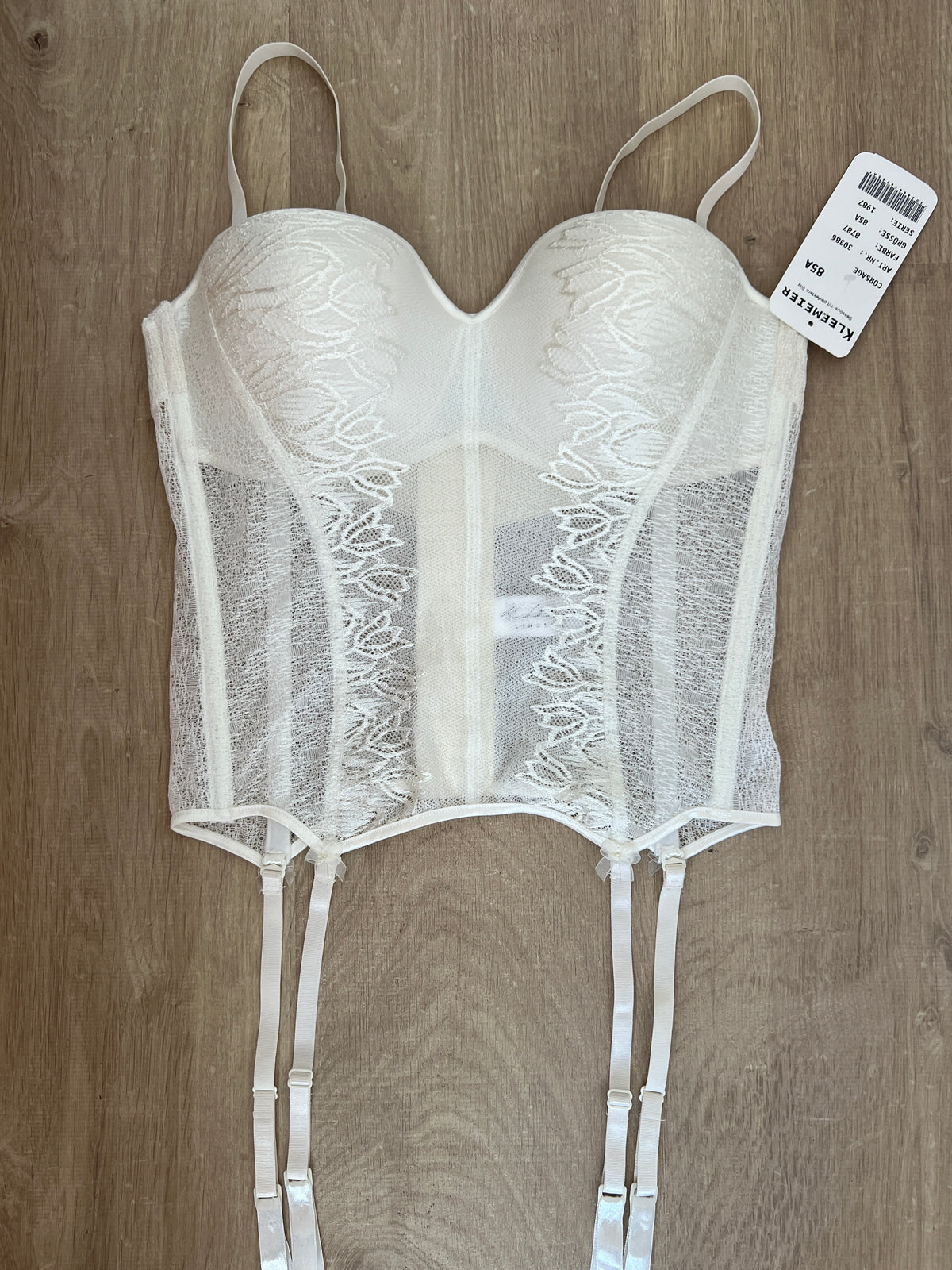 Di Lorenzo Corset Top - white - RRP €155 - 85A