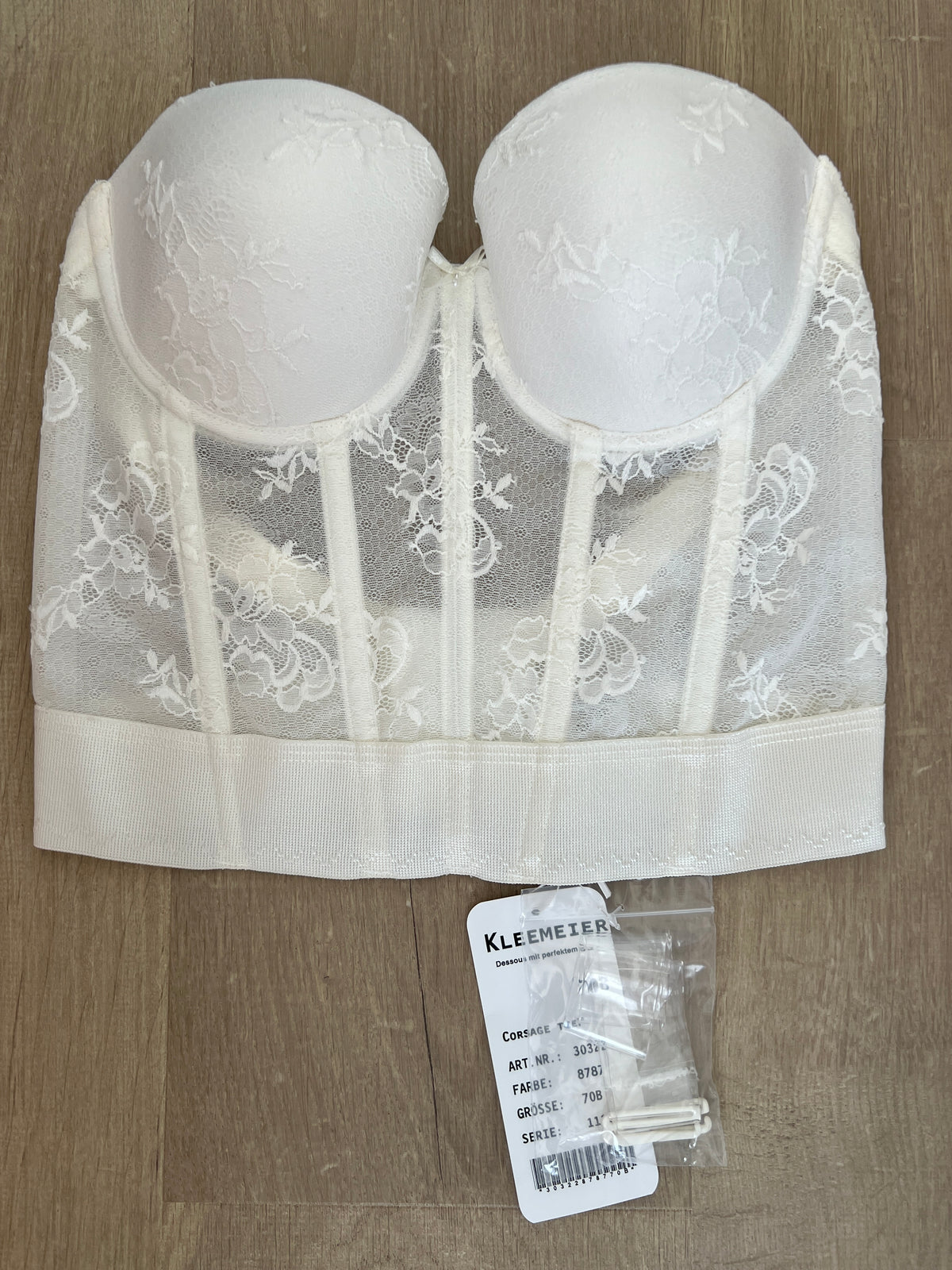 Di Lorenzo Corset Top - white - RRP €164 -75B