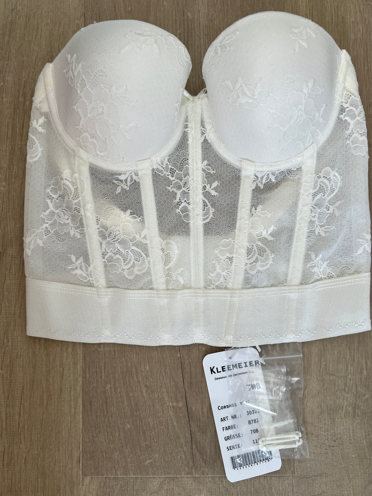 Di Lorenzo Corset Top - white - RRP €164 -75B