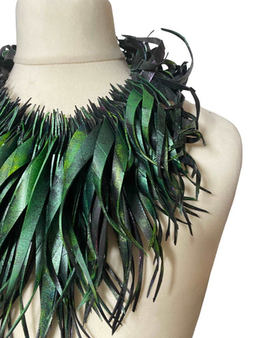 Green Forest Statement Necklace