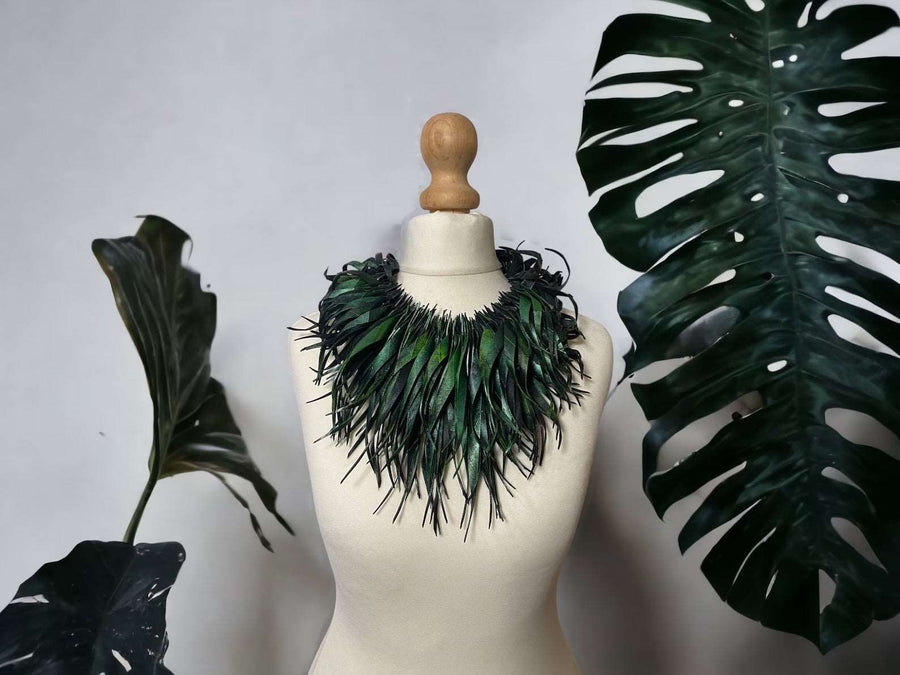 Green Forest Statement Necklace