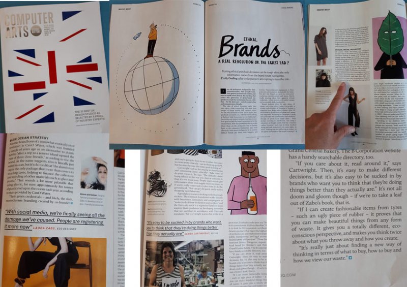 Laura Zabo in Computer Arts Magazine