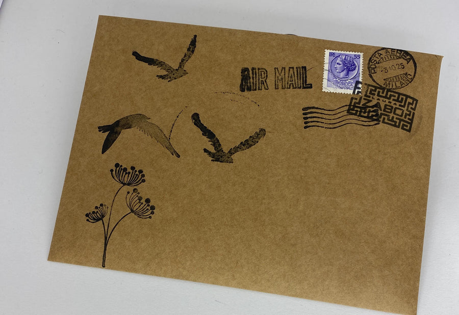 beautifully decorated envelope