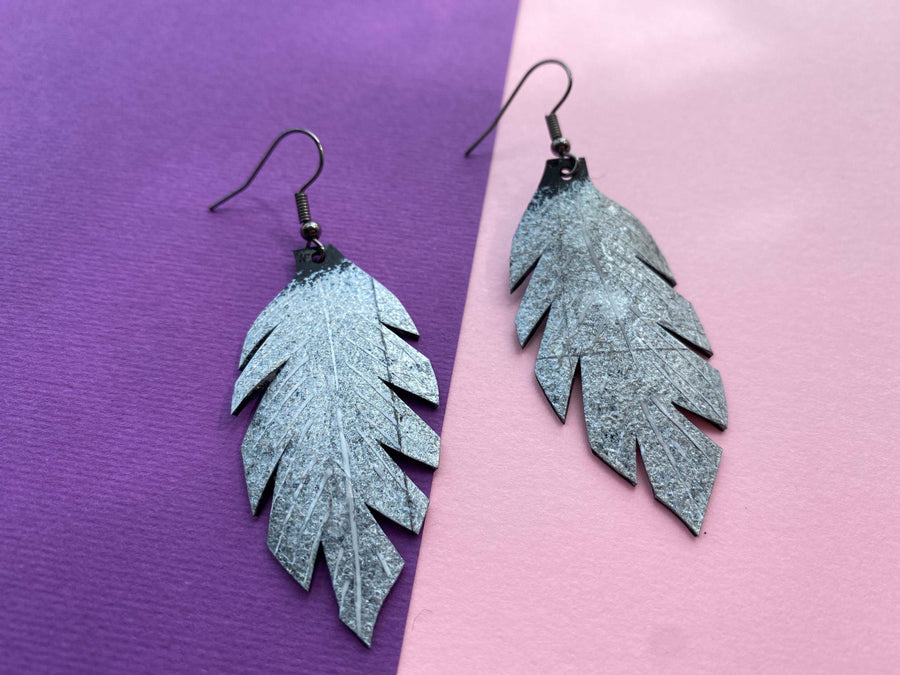 Leaf Earrings in Any Colour