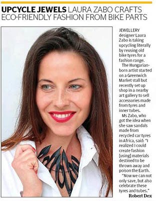 Laura Zabo in London evening standard 