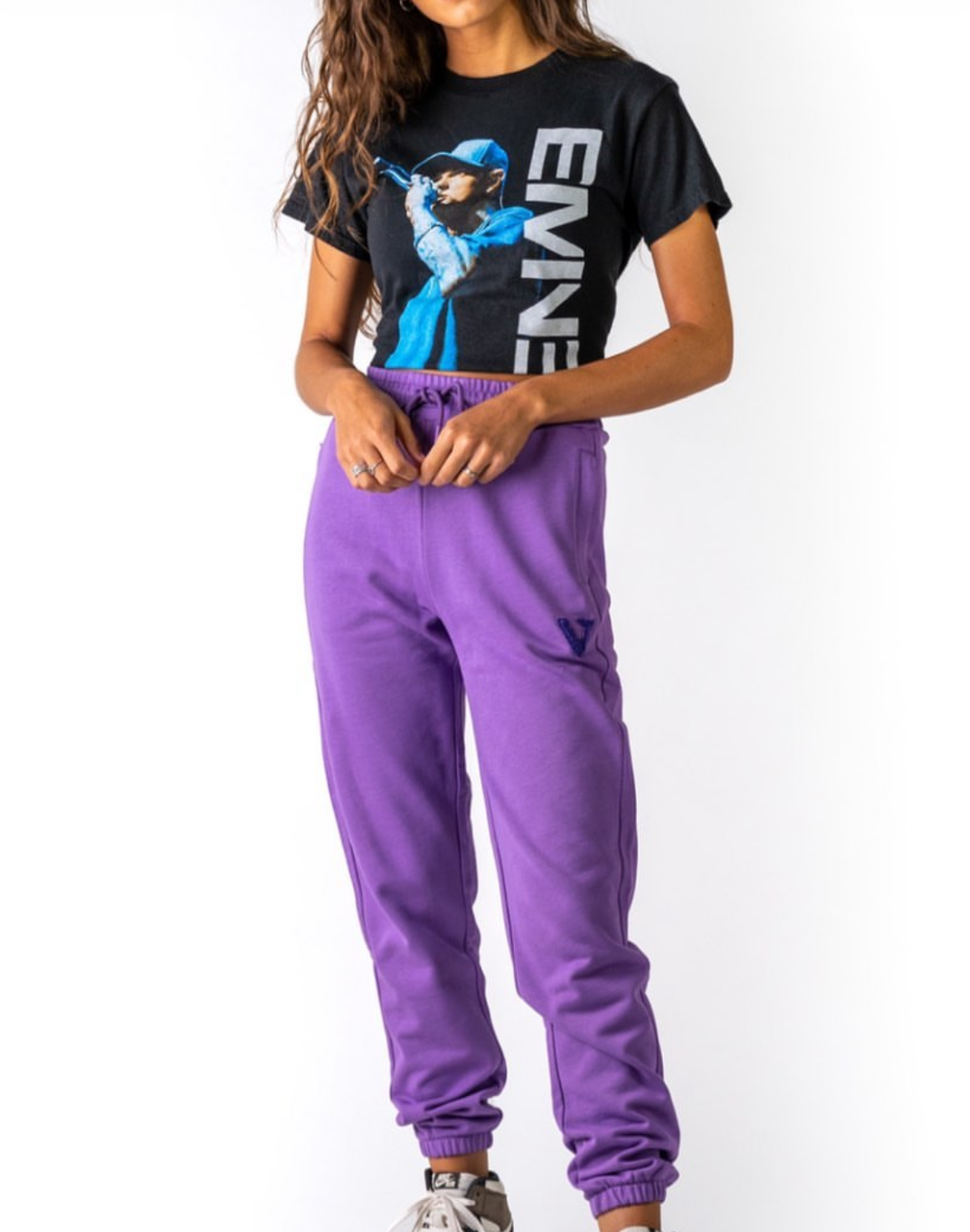 Organic cotton leggings - Blue, Purple and Vanilla Colours