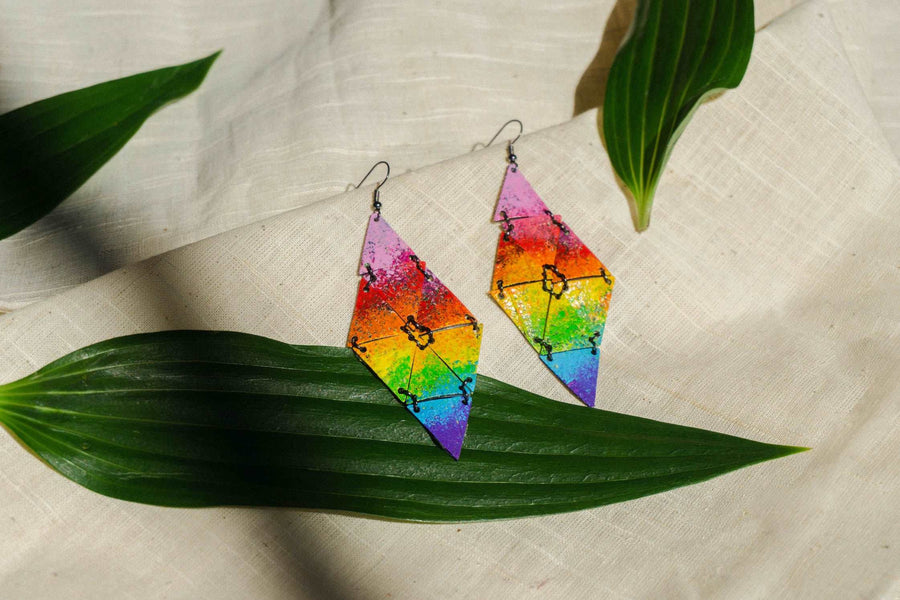 Recycled Earth-friendly jewellery inspired by Caly Bevier, LGBTQ friendly 
