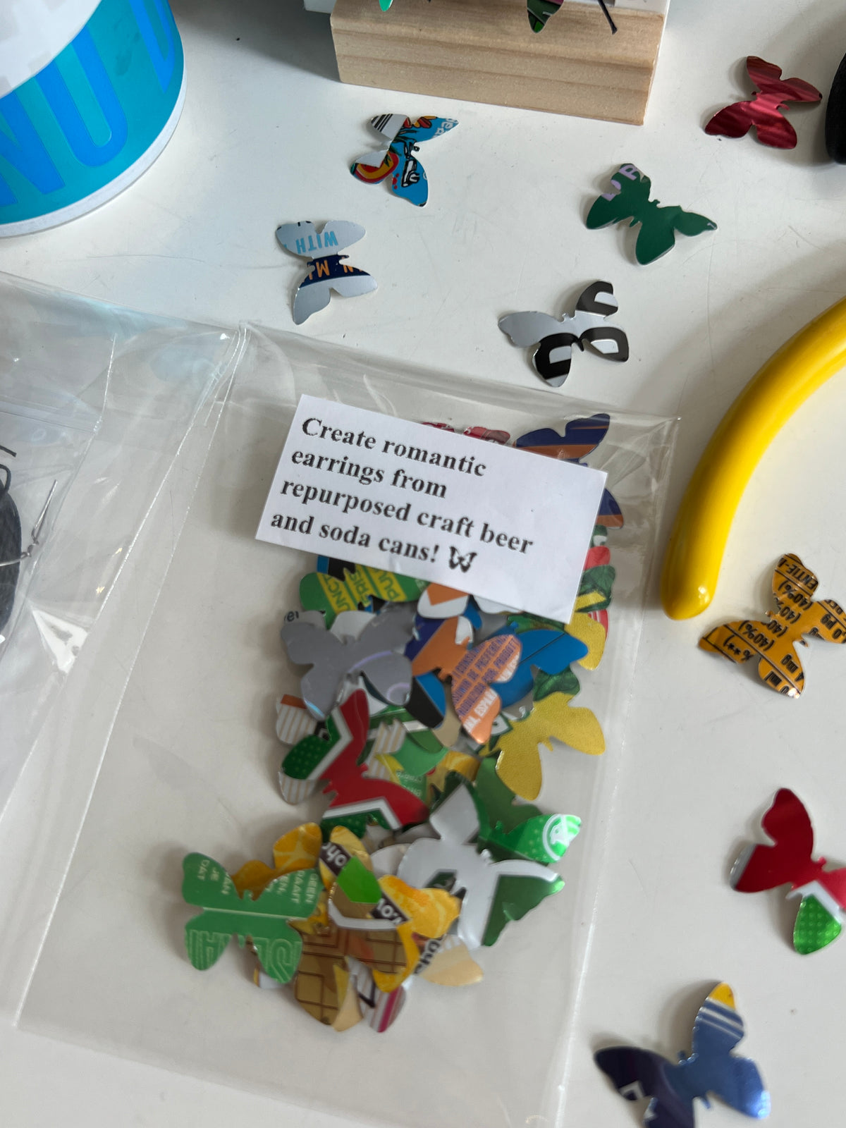 Upcycled Butterfly Earrings Kit