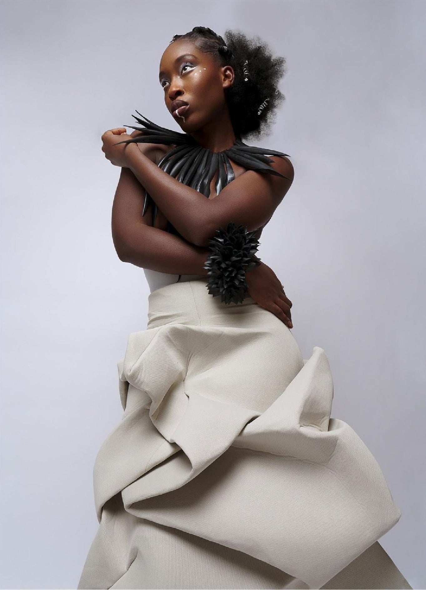 up cycled recycled tyre rubber bicycle inner tube jewellery, necklace, neckpiece