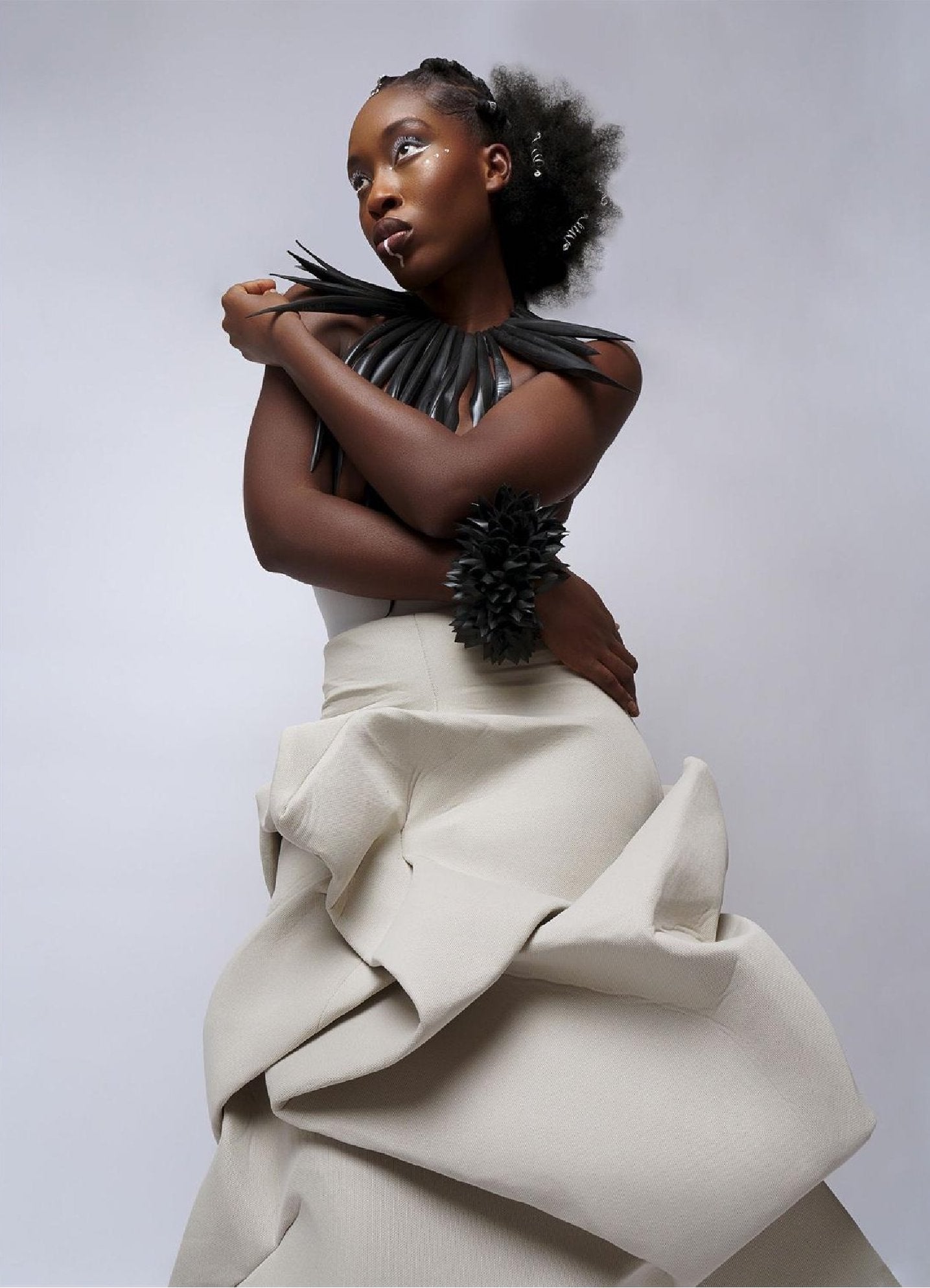 up cycled recycled tyre rubber bicycle inner tube jewellery, necklace, neckpiece